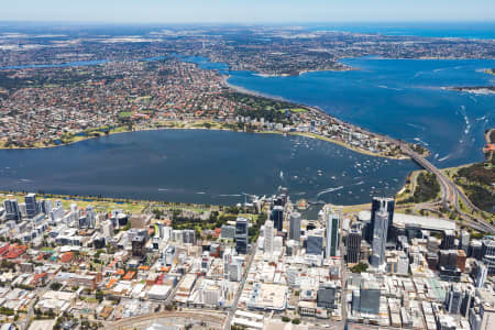 Aerial Image of NORTHBRIDGE PERTH