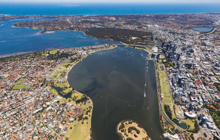 Aerial Image of PERTH CBD - AUSTRALIA DAY