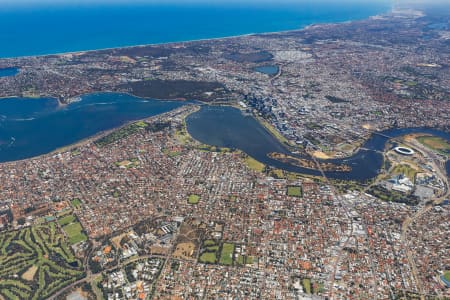 Aerial Image of PERTH FACING WEST HIGH