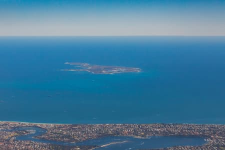 Aerial Image of ROTTNEST FROM PERTH