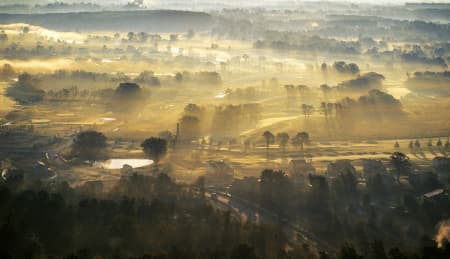 Aerial Image of ANN ARBOR, MICHIGAN SUNRISE