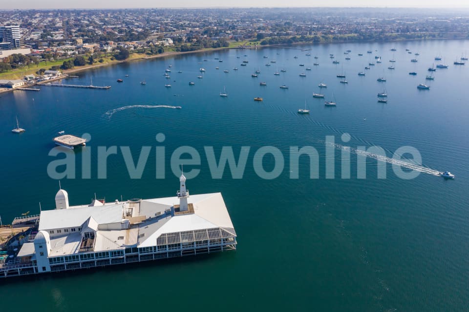Aerial Image of Geelong Waterfront and Corio Bay