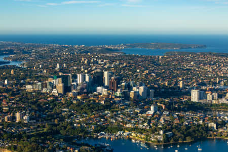 Aerial Image of NORTH SYDNEY LATE AFTERNOON
