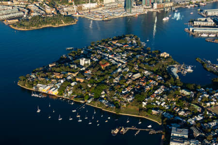 Aerial Image of BALMAIN EAST LATE AFTERNOON