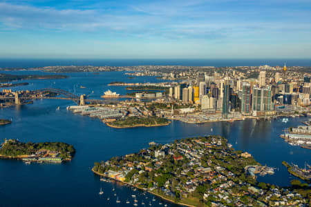Aerial Image of BALMAIN EAST LATE AFTERNOON