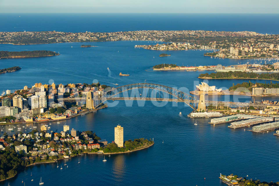 Aerial Image of McMahons Point Late Afternoon