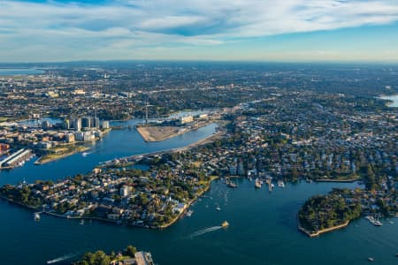 Aerial Image of BALMAIN EAST LATE AFTERNOON