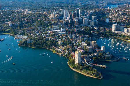 Aerial Image of MCMAHONS POINT LATE AFTERNOON