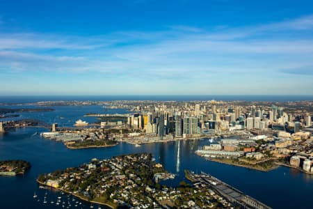 Aerial Image of BALMAIN EAST LATE AFTERNOON