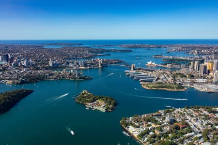 Aerial Image of SYDNEY HARBOUR BRIDGE AND NORTH SYDNEY