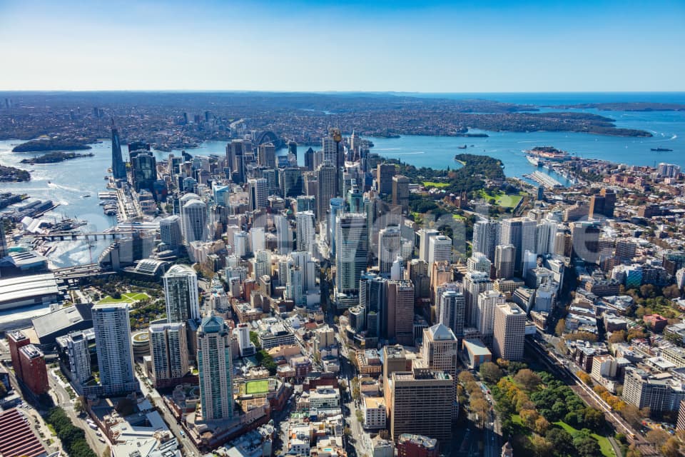 Aerial Image of Darling Quarter and Sydney CBD