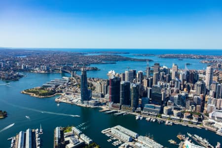 Aerial Image of BARANGAROO AND SYDNEY CBD