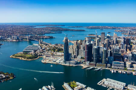 Aerial Image of BARANGAROO AND SYDNEY CBD