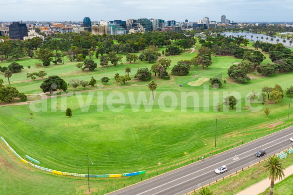 Aerial Image of Albert Park Golf Course