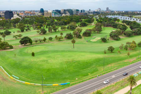 Aerial Image of ALBERT PARK GOLF COURSE