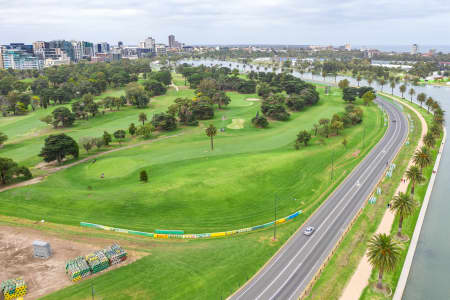 Aerial Image of ALBERT PARK LAKE AND GOLF COURSE