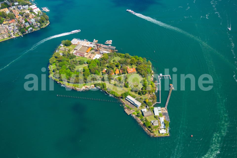 Aerial Image of Goat Island