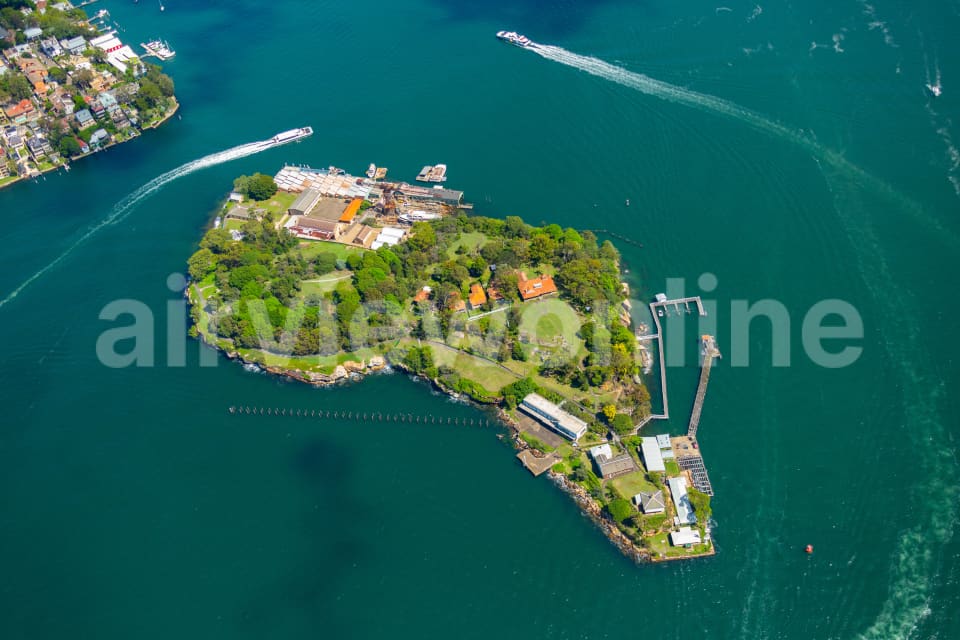 Aerial Image of Goat Island