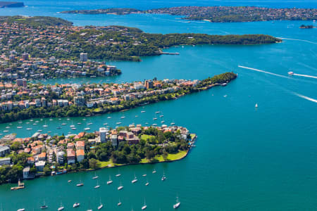 Aerial Image of KURRABA POINT  AND CREMORNE POINT
