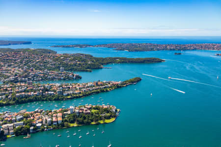 Aerial Image of KURRABA POINT  AND CREMORNE POINT