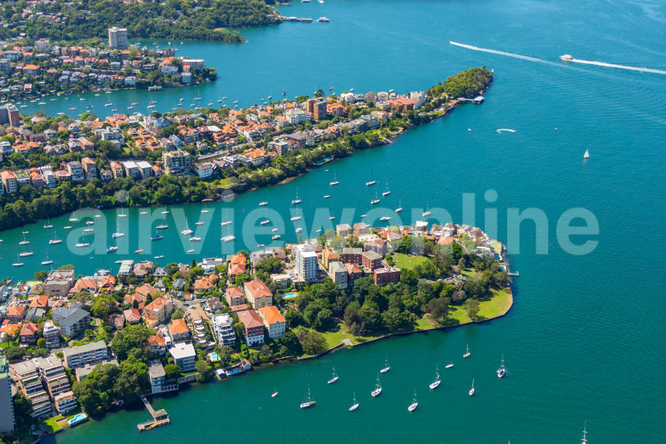 Aerial Image of Kurraba Point  and Cremorne Point