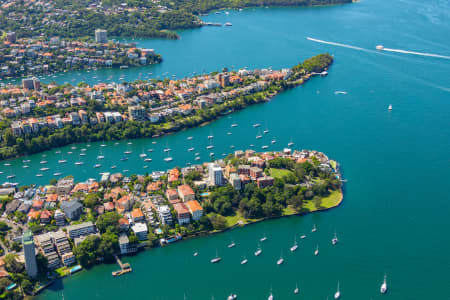 Aerial Image of KURRABA POINT  AND CREMORNE POINT