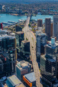 Aerial Image of WESTERN DISTRIBUTOR TO SYDNEY HARBOUR BRIDGE