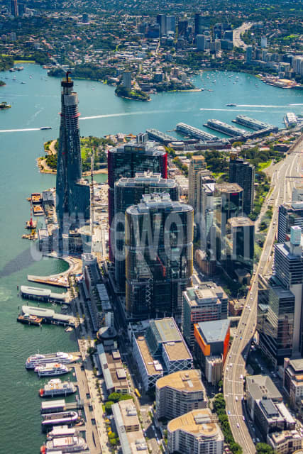 Aerial Image of Barangaroo and Crown Development