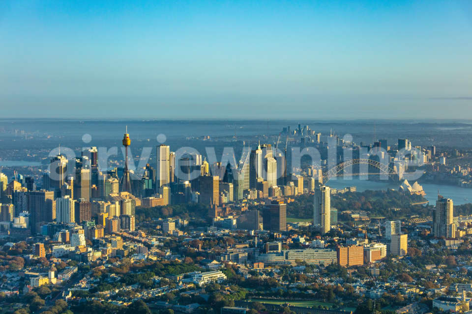 Aerial Image of Darlinghurst Early Morning