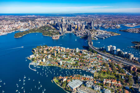 Aerial Image of KIRRIBILLI TO SYDNEY CBD