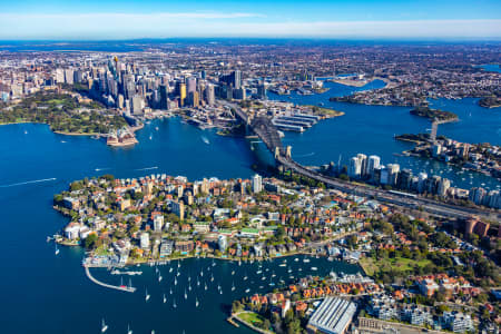 Aerial Image of KIRRIBILLI TO SYDNEY CBD