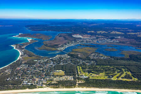 Aerial Image of HAWKS NEST AND TEA GARDENS
