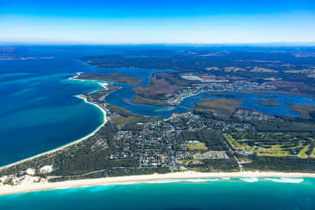 Aerial Image of HAWKS NEST AND TEA GARDENS