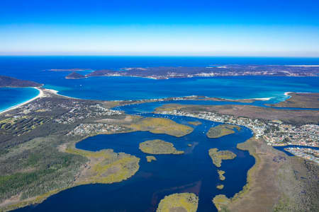 Aerial Image of HAWKS NEST AND TEA GARDENS