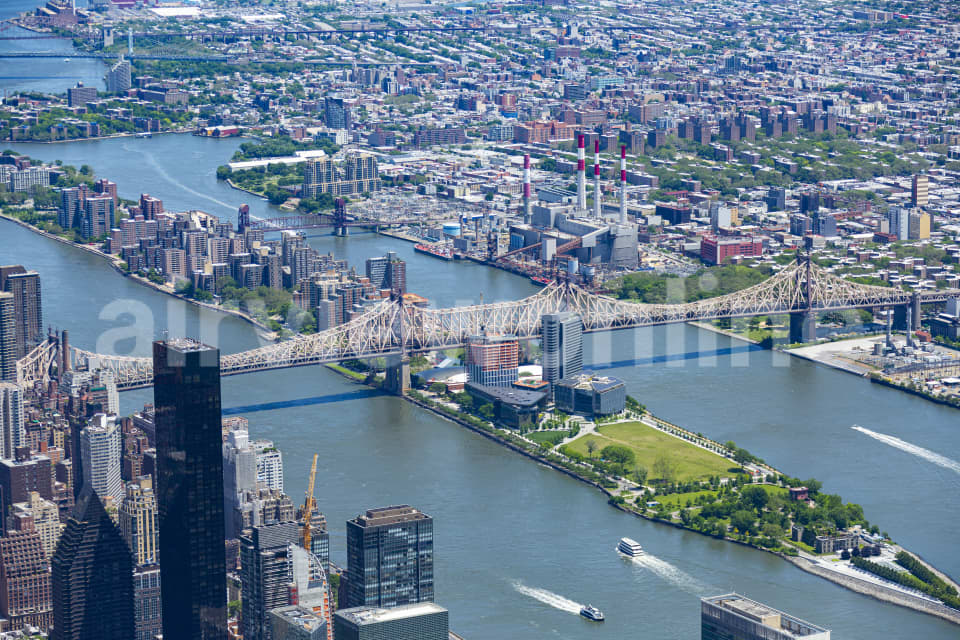 Aerial Image of Ed Koch Queensboro Bridge New York