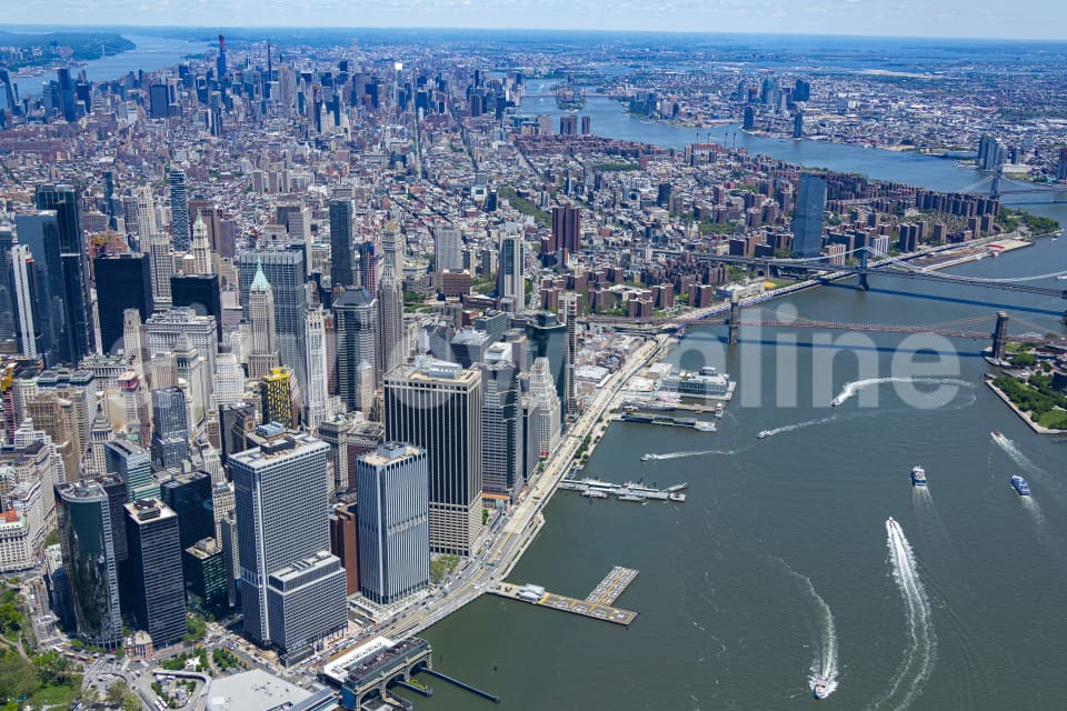 Aerial Image of Manhattan, New York City