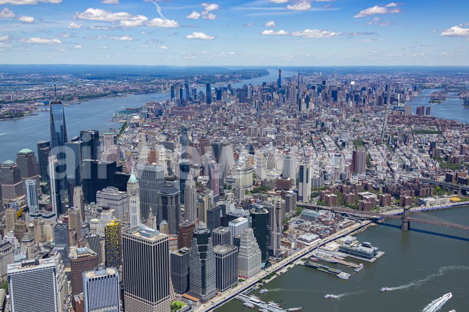 Aerial Image of Manhattan, New York City