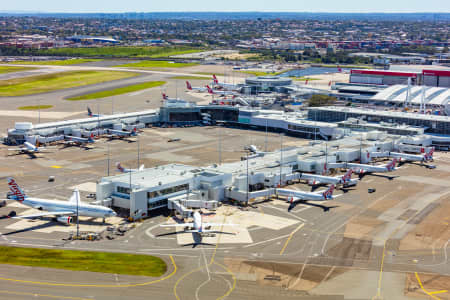 Aerial Image of SYDNEY DOMESTIC TERMINAL 18TH MARCH 2020