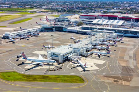 Aerial Image of SYDNEY DOMESTIC TERMINAL 18TH MARCH 2020
