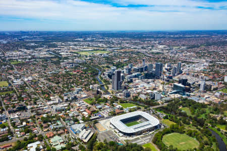 Aerial Image of PARRAMATTA CBD AND STADIUM 2020