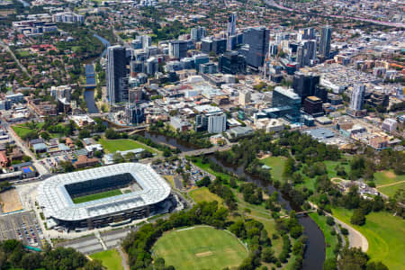 Aerial Image of PARRAMATTA CBD AND STADIUM 2020