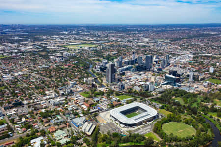 Aerial Image of PARRAMATTA CBD AND STADIUM 2020