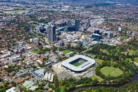 Aerial Image of PARRAMATTA CBD AND STADIUM 2020