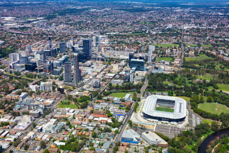Aerial Image of PARRAMATTA CBD AND STADIUM 2020