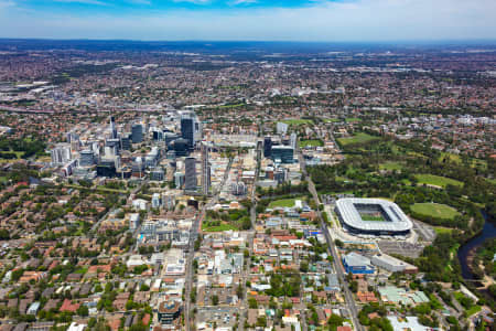 Aerial Image of PARRAMATTA CBD AND STADIUM 2020