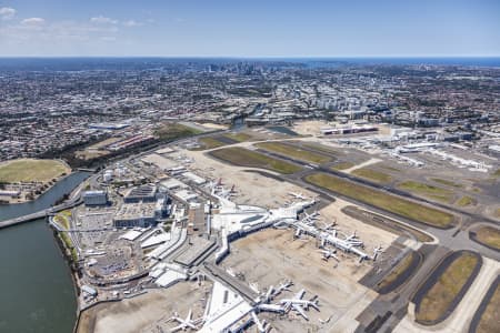 Aerial Image of SYDNEY AIRPORT