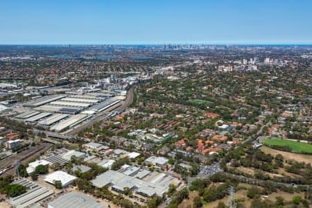 Aerial Image of SYDNEY MARKETS AND HOMEBUSH WEST TO THE CBD
