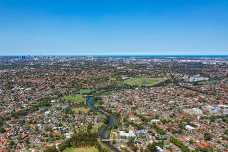 Aerial Image of CAMPSIE TO THE CBD