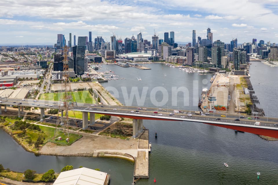 Aerial Image of Docklands and Melbourne CBD