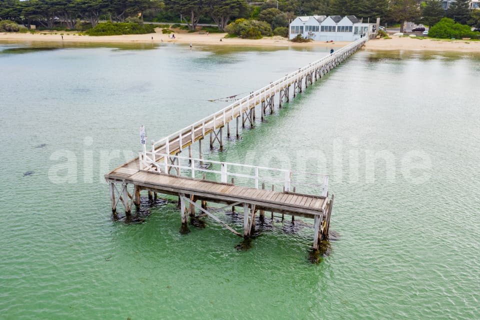 Aerial Image of Fishing Jetty at Sorrento